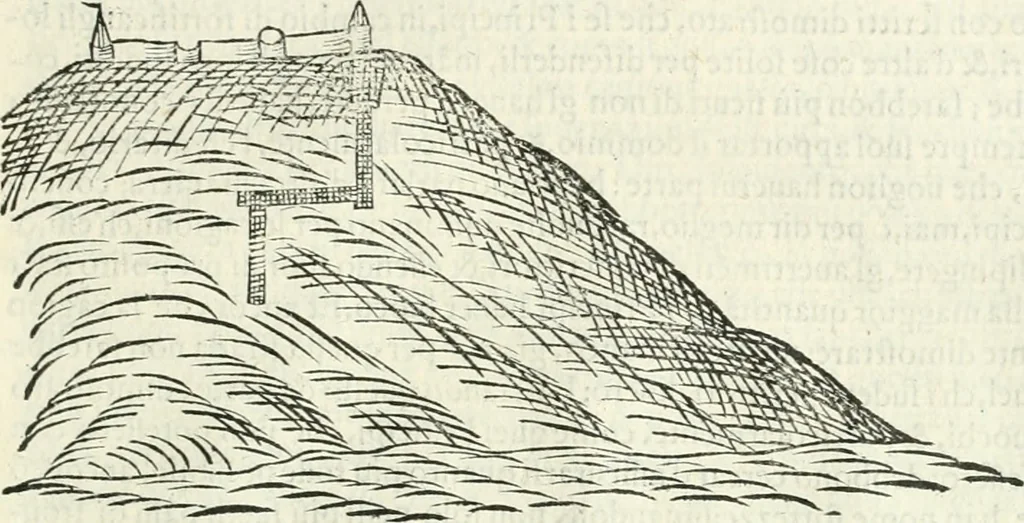 An illustration from Discorsi delle fortificationi, espugnationi, & difese delle città & d'altri luoghi, 1588, leaf 236