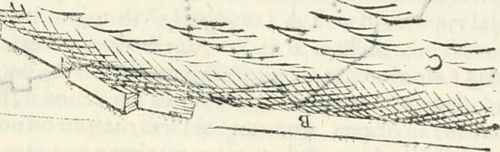 An illustration from Discorsi delle fortificationi, espugnationi, & difese delle città & d'altri luoghi, 1588, leaf 250