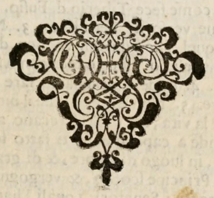 An illustration from Discorsi del signor Scipione Ammirato, 1599, leaf 195