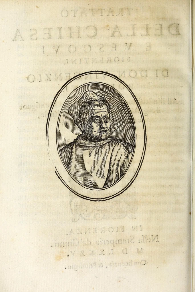 An illustration from Discorsi di monsignore don Vincenzio Borghini. Recati à luce da'deputati per suo testamento. Con la tavola delle cose piv notabili, 1584, leaf 360