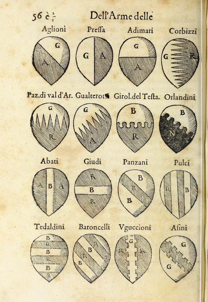 An illustration from Discorsi di monsignore don Vincenzio Borghini. Recati à luce da'deputati per suo testamento. Con la tavola delle cose piv notabili, 1584, leaf 68