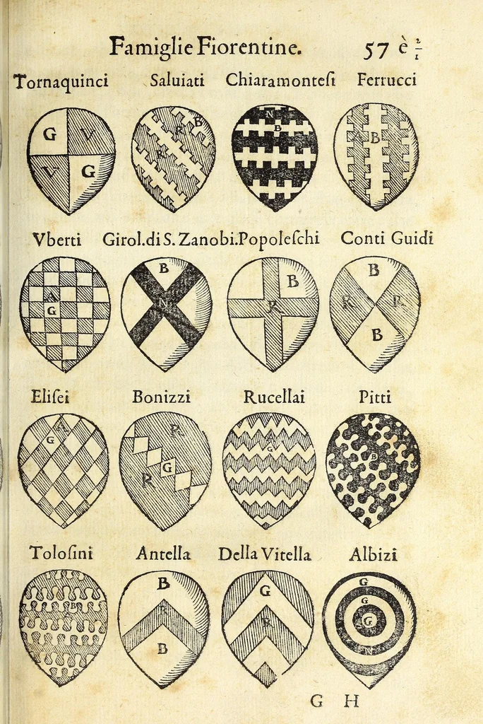 An illustration from Discorsi di monsignore don Vincenzio Borghini. Recati à luce da'deputati per suo testamento. Con la tavola delle cose piv notabili, 1584, leaf 69