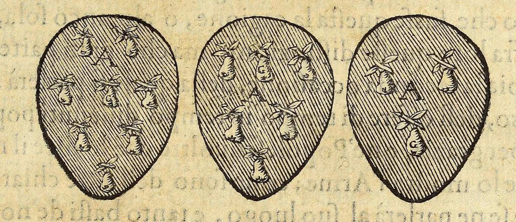 An illustration from Discorsi di monsignore don Vincenzio Borghini. Recati à luce da'deputati per suo testamento. Con la tavola delle cose piv notabili, 1584, leaf 95