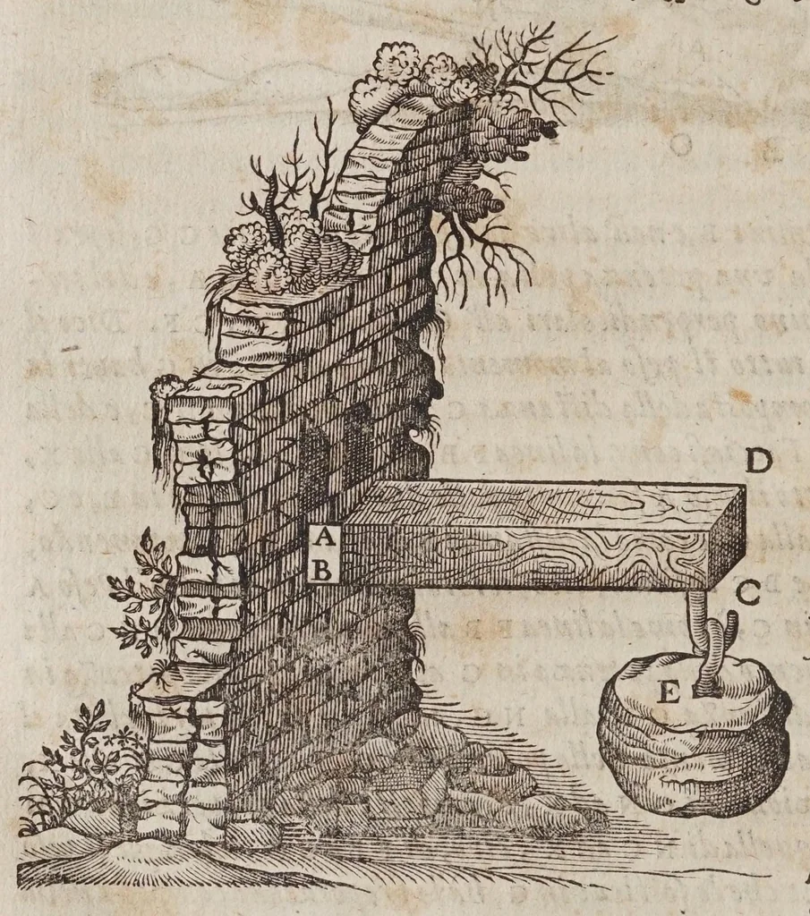 An illustration from Discorsi e dimostrazioni matematiche, intorno à due nuoue scienze attenenti alla mecanica & i movimenti locali. Con una appendice del centro di grauità d'alcuni solidi, 1638, leaf 126