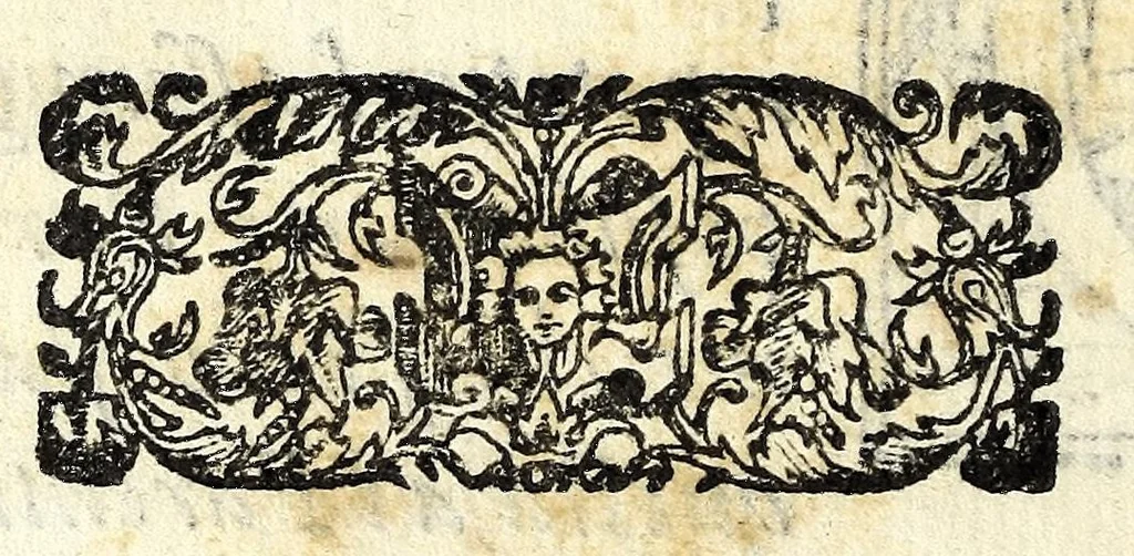 An illustration from Discorsi poetici nella Accademia fiorentina in difesa d'Aristotile, 1597, leaf 6