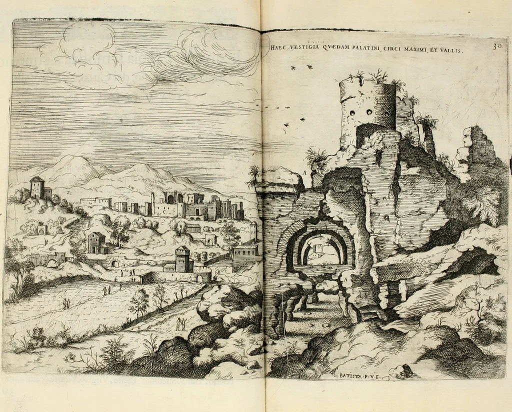 An illustration from Discorsi sopra l'antichità di Roma, 1582, leaf 105