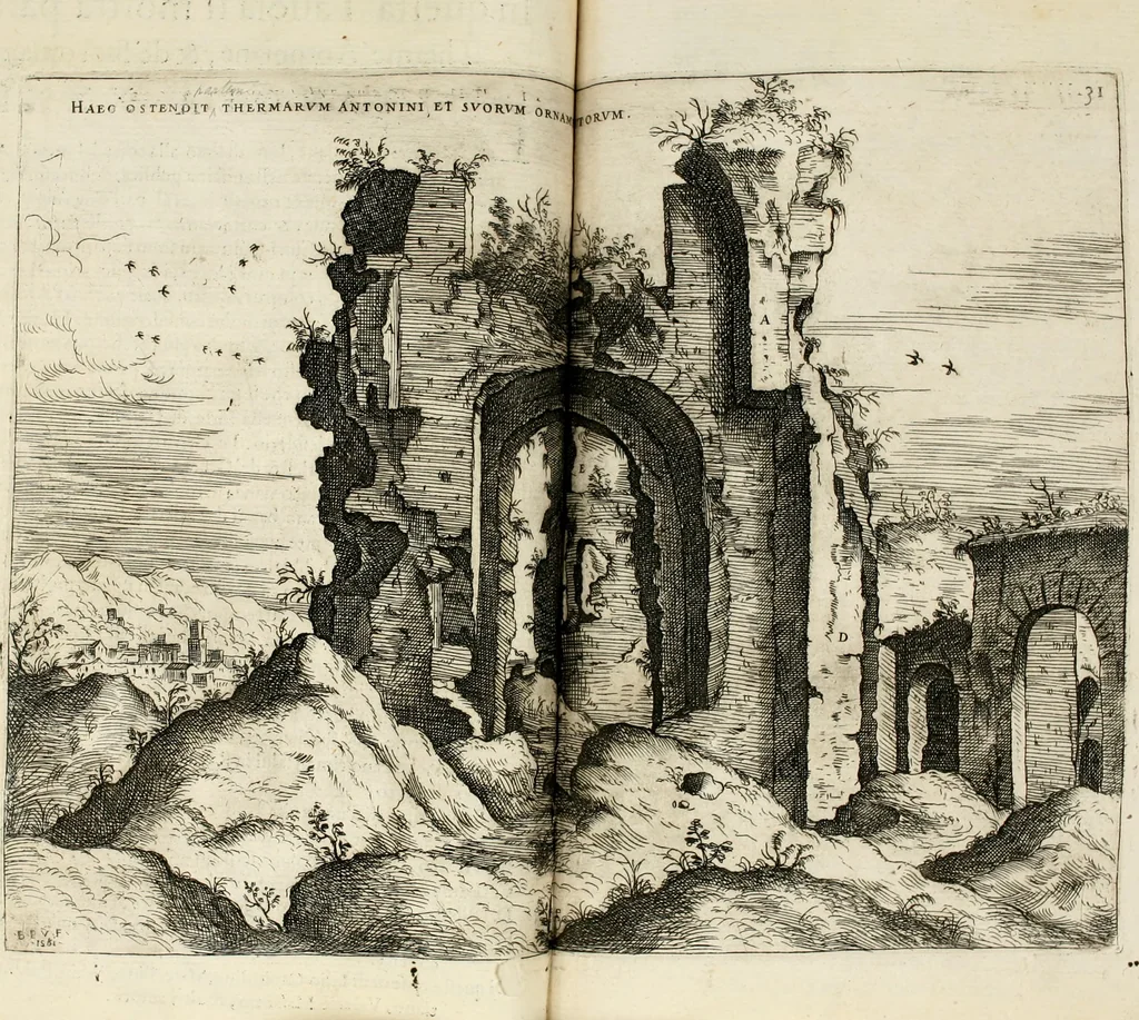 An illustration from Discorsi sopra l'antichità di Roma, 1582, leaf 107