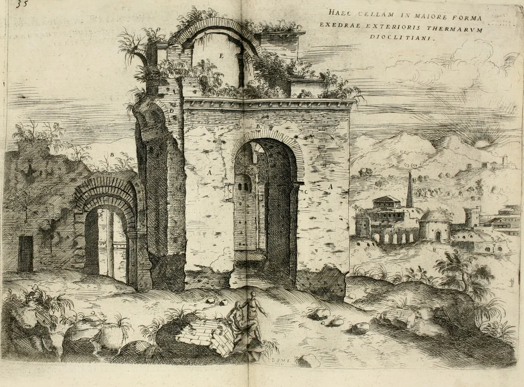 An illustration from Discorsi sopra l'antichità di Roma, 1582, leaf 115