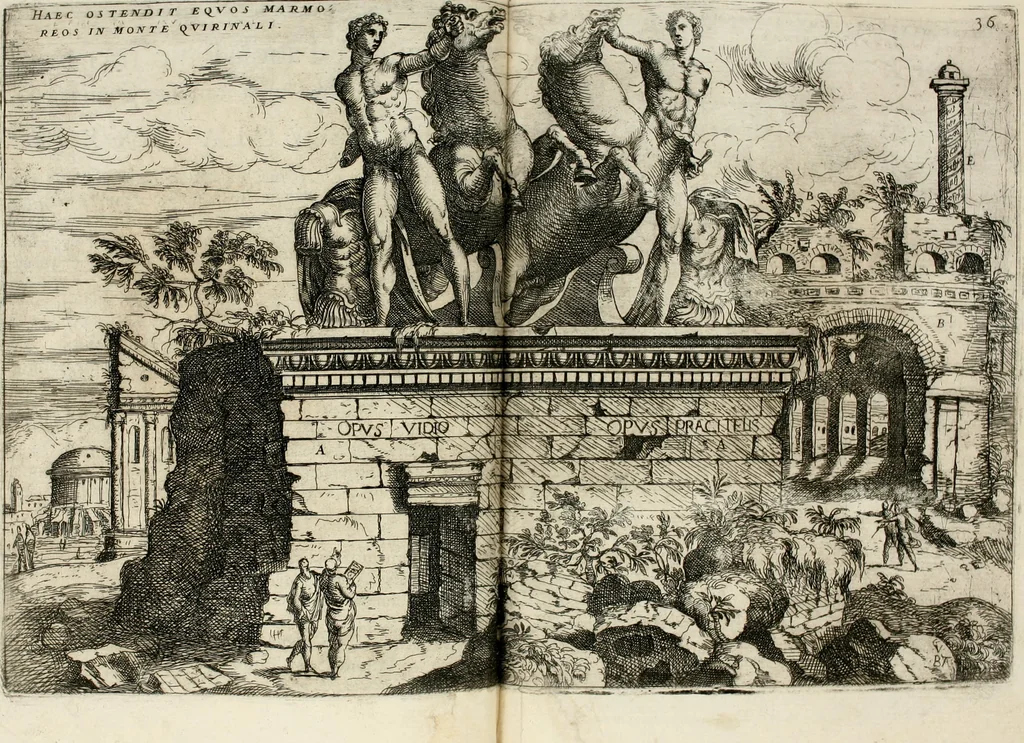 An illustration from Discorsi sopra l'antichità di Roma, 1582, leaf 117