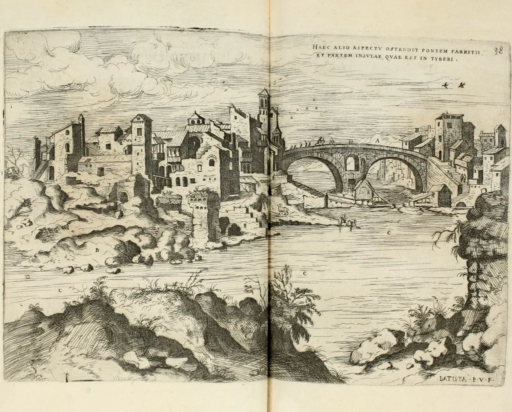 An illustration from Discorsi sopra l'antichità di Roma, 1582, leaf 121