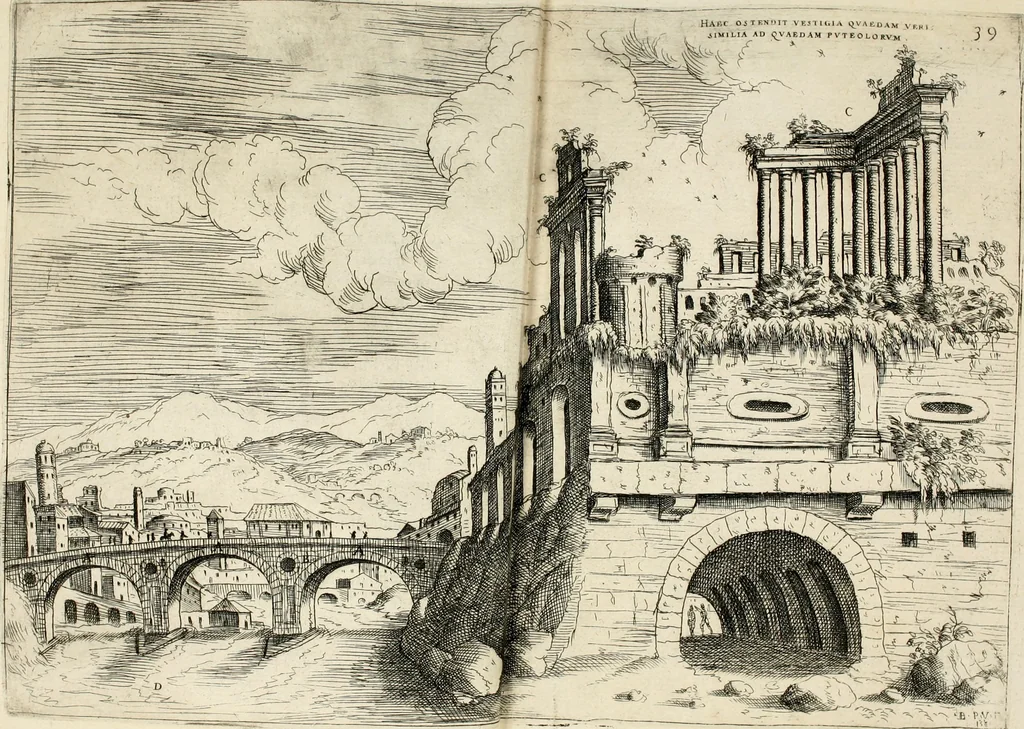 An illustration from Discorsi sopra l'antichità di Roma, 1582, leaf 123