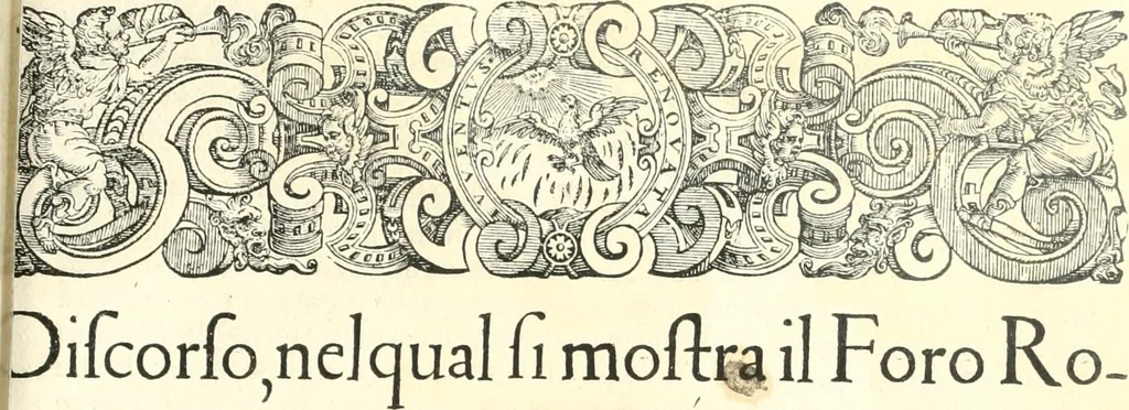 An illustration from Discorsi sopra l'antichità di Roma, 1582, leaf 36
