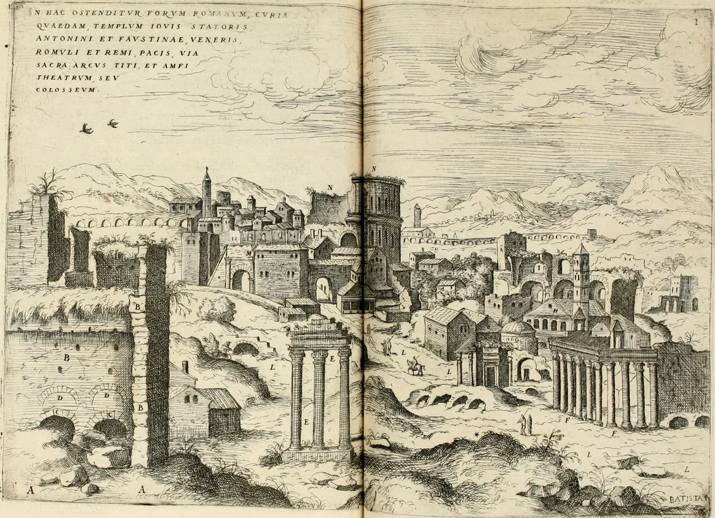 An illustration from Discorsi sopra l'antichità di Roma, 1582, leaf 41