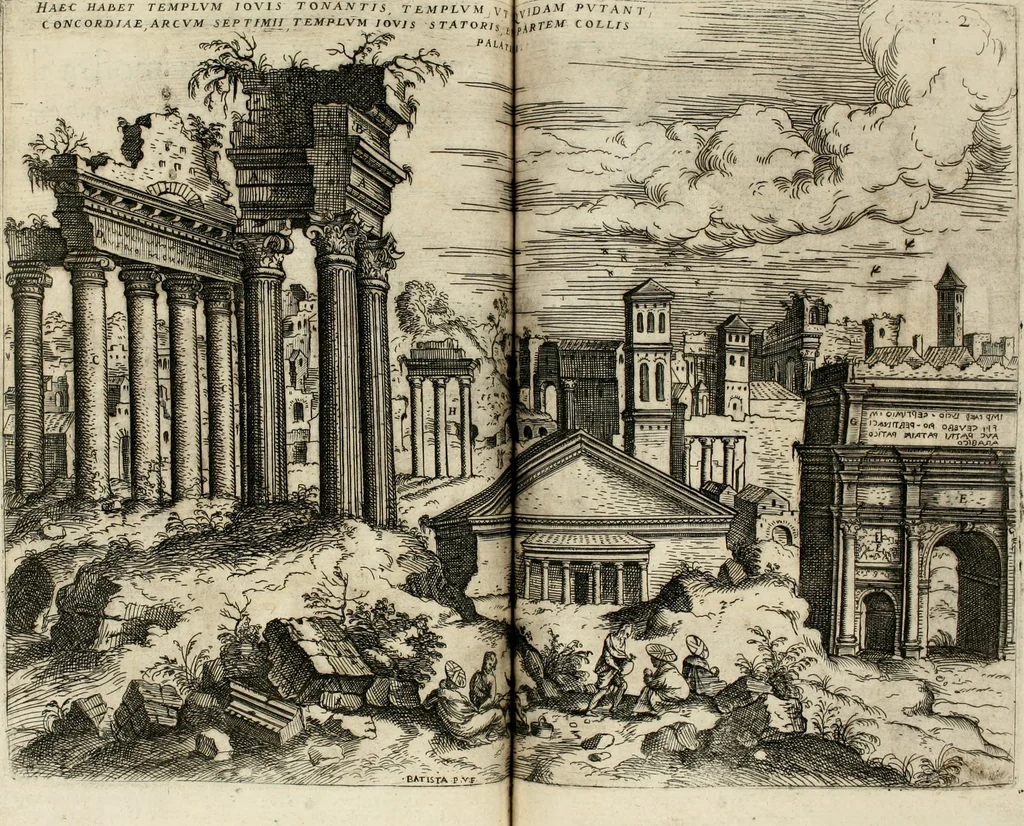 An illustration from Discorsi sopra l'antichità di Roma, 1582, leaf 44