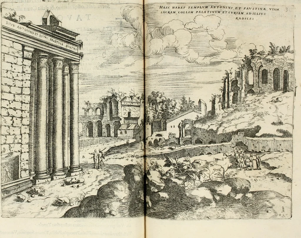 An illustration from Discorsi sopra l'antichità di Roma, 1582, leaf 47