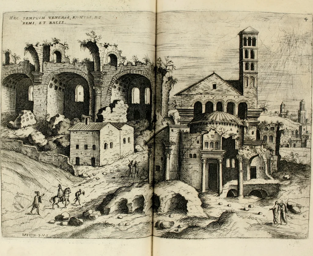 An illustration from Discorsi sopra l'antichità di Roma, 1582, leaf 49