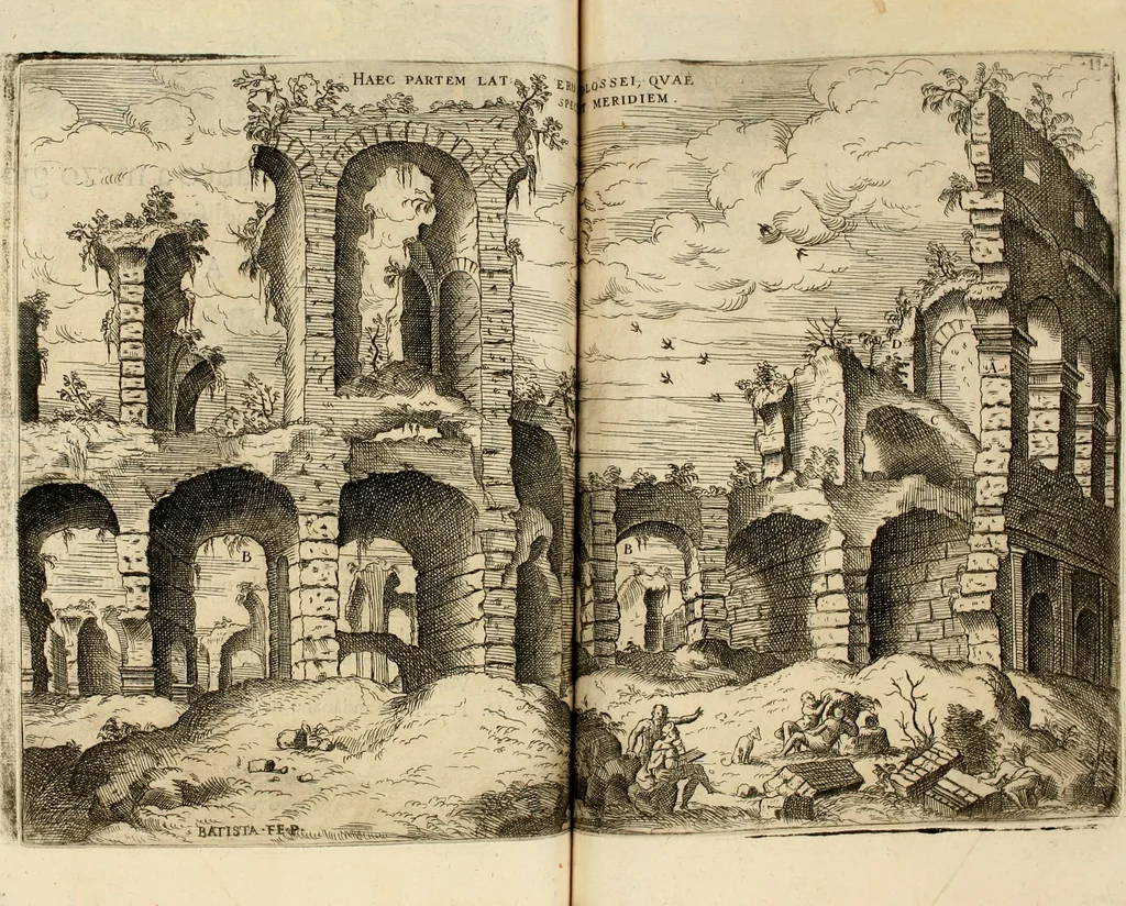An illustration from Discorsi sopra l'antichità di Roma, 1582, leaf 65