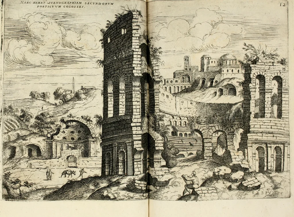 An illustration from Discorsi sopra l'antichità di Roma, 1582, leaf 67