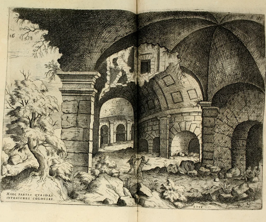 An illustration from Discorsi sopra l'antichità di Roma, 1582, leaf 75