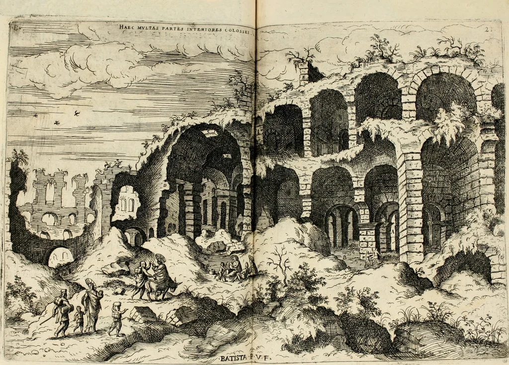 An illustration from Discorsi sopra l'antichità di Roma, 1582, leaf 85