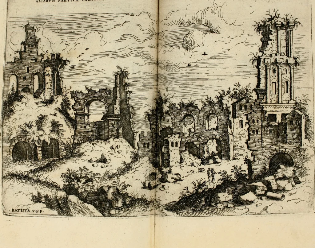 An illustration from Discorsi sopra l'antichità di Roma, 1582, leaf 95