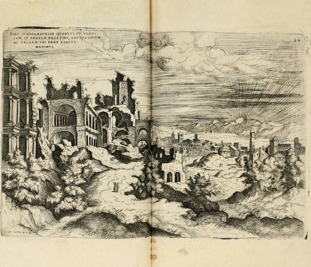 An illustration from Discorsi sopra l'antichità di Roma, 1582, leaf 97
