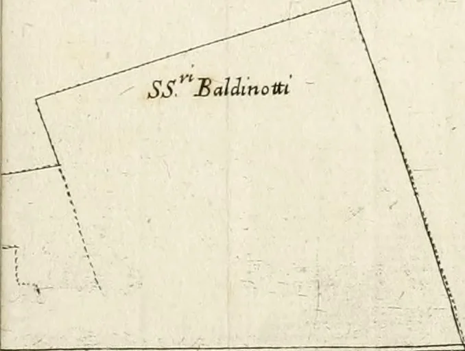 An illustration from Discorso del cavalier Carlo Fontana sopra il Monte Citatorio situato nel Campo Martio, ed altre cose ad esso appartenenti, con disegni tanto degl' antichi, quanto de' moderni edificii della nuova Curia, 1694, leaf 18