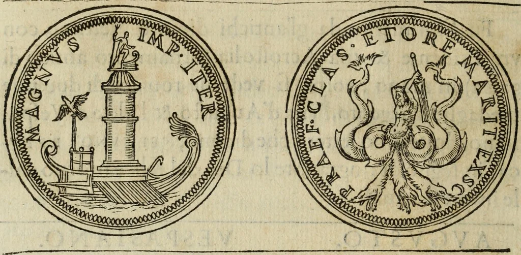 An illustration from Discorso della religione antica de Romani, insieme vn'altro Discorso della castrametatione, et disciplina militare, bagni, & essercitij antichi di detti Romani;, 1569, leaf 107