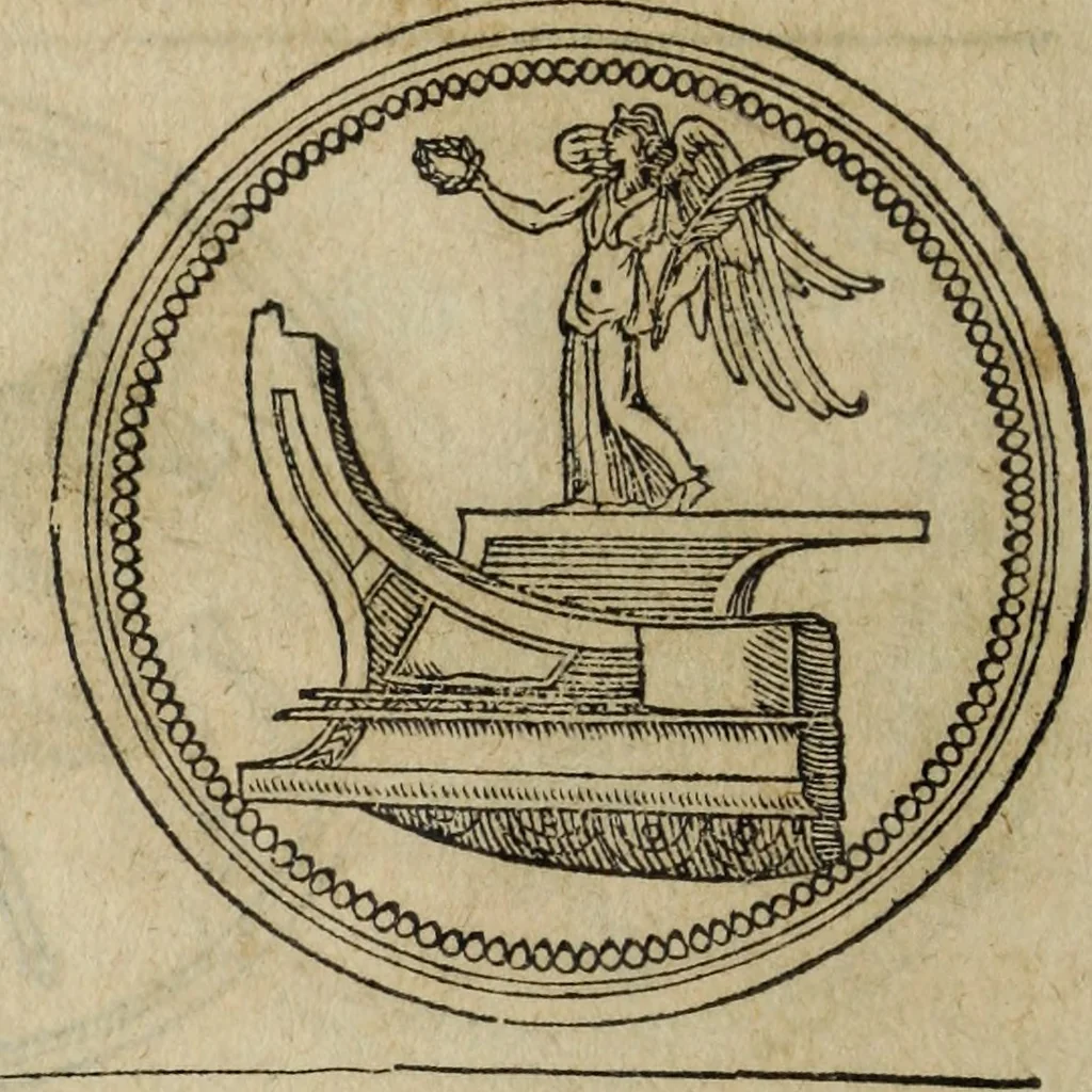 An illustration from Discorso della religione antica de Romani, insieme vn'altro Discorso della castrametatione, et disciplina militare, bagni, & essercitij antichi di detti Romani;, 1569, leaf 111