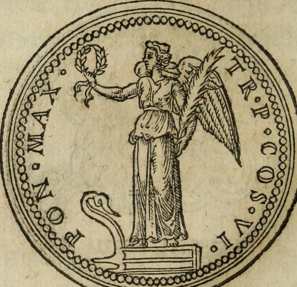 An illustration from Discorso della religione antica de Romani, insieme vn'altro Discorso della castrametatione, et disciplina militare, bagni, & essercitij antichi di detti Romani;, 1569, leaf 111