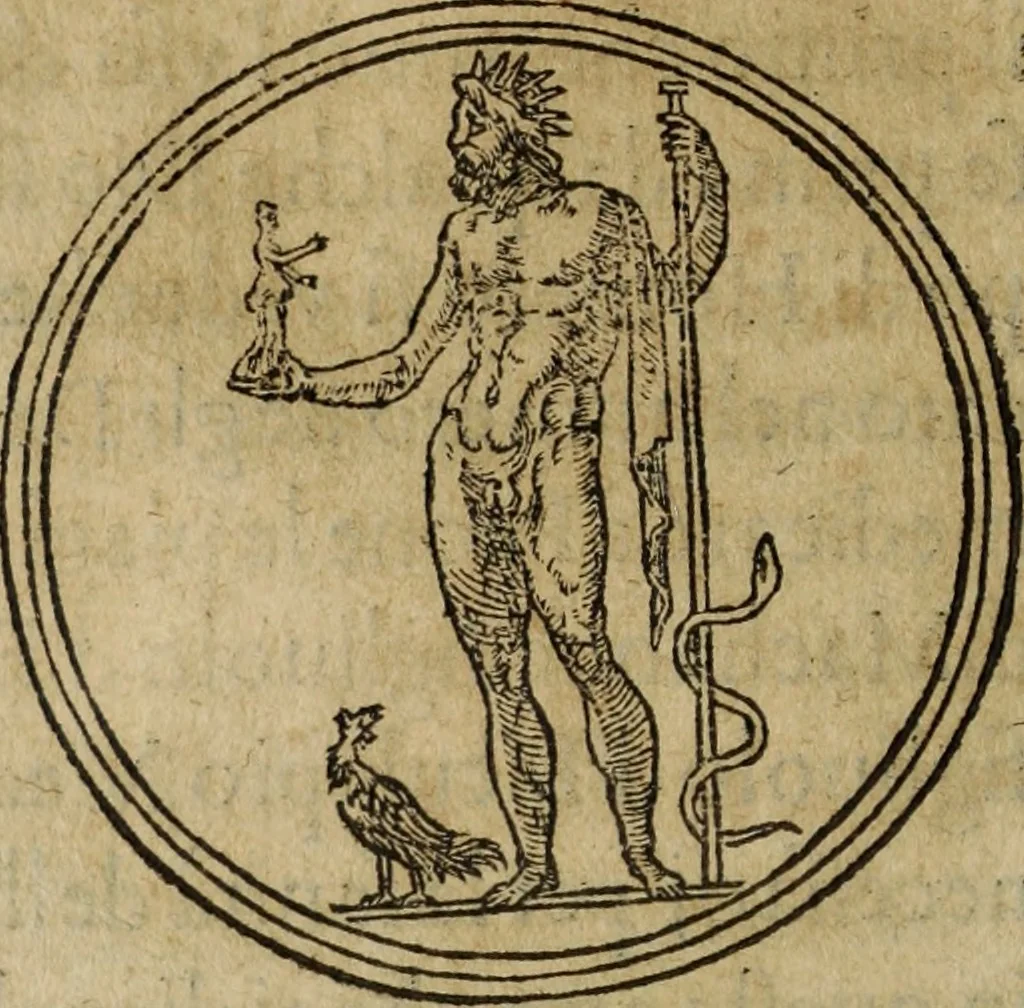 An illustration from Discorso della religione antica de Romani, insieme vn'altro Discorso della castrametatione, et disciplina militare, bagni, & essercitij antichi di detti Romani;, 1569, leaf 113