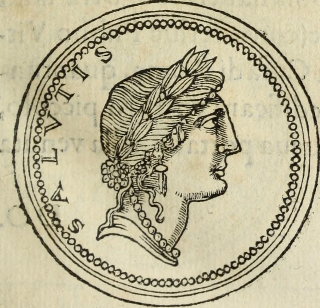 An illustration from Discorso della religione antica de Romani, insieme vn'altro Discorso della castrametatione, et disciplina militare, bagni, & essercitij antichi di detti Romani;, 1569, leaf 116