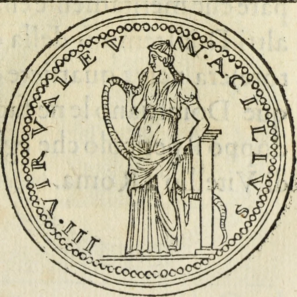 An illustration from Discorso della religione antica de Romani, insieme vn'altro Discorso della castrametatione, et disciplina militare, bagni, & essercitij antichi di detti Romani;, 1569, leaf 116
