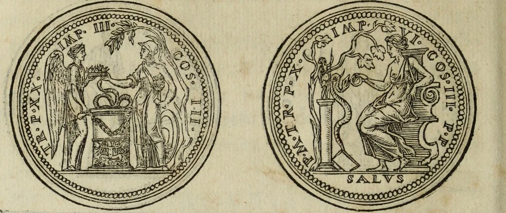 An illustration from Discorso della religione antica de Romani, insieme vn'altro Discorso della castrametatione, et disciplina militare, bagni, & essercitij antichi di detti Romani;, 1569, leaf 117
