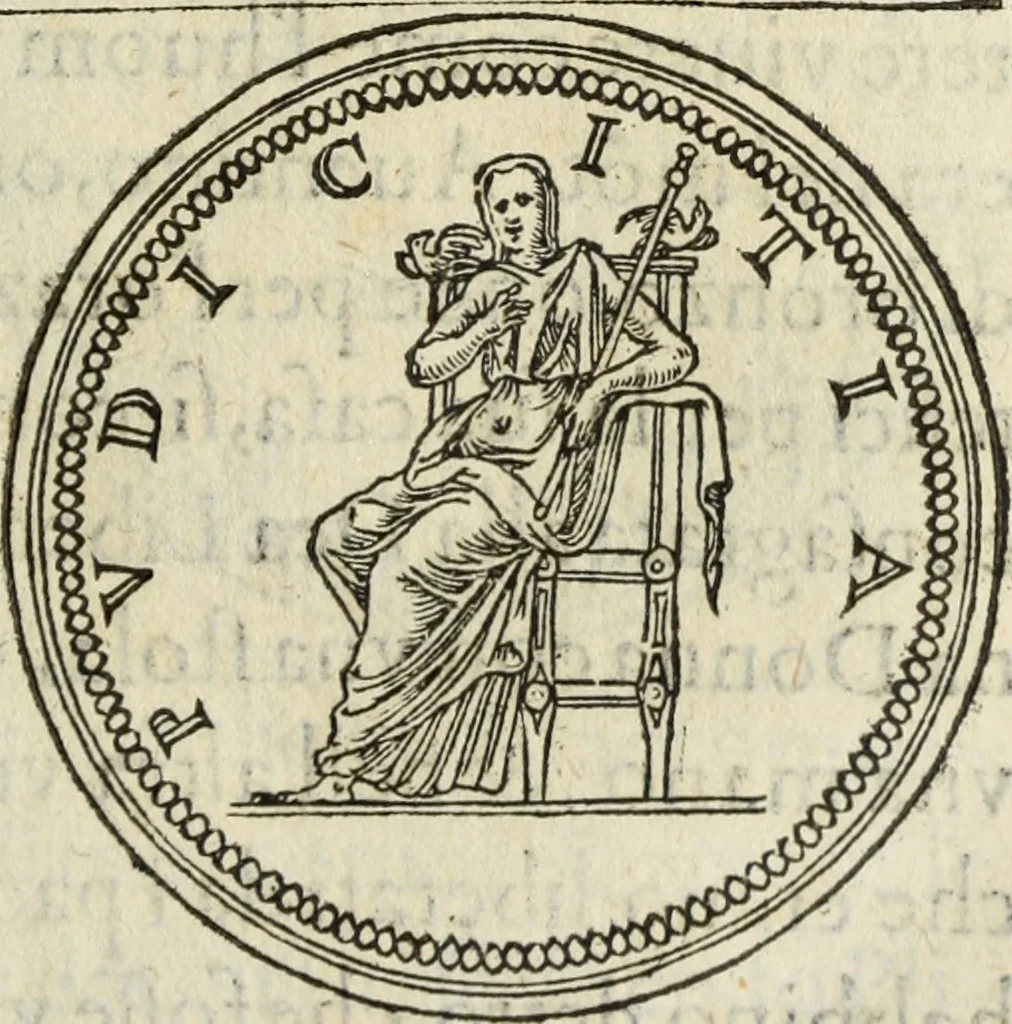 An illustration from Discorso della religione antica de Romani, insieme vn'altro Discorso della castrametatione, et disciplina militare, bagni, & essercitij antichi di detti Romani;, 1569, leaf 118