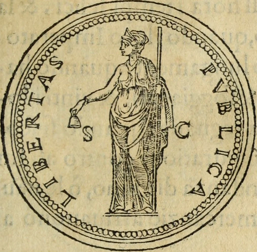 An illustration from Discorso della religione antica de Romani, insieme vn'altro Discorso della castrametatione, et disciplina militare, bagni, & essercitij antichi di detti Romani;, 1569, leaf 120