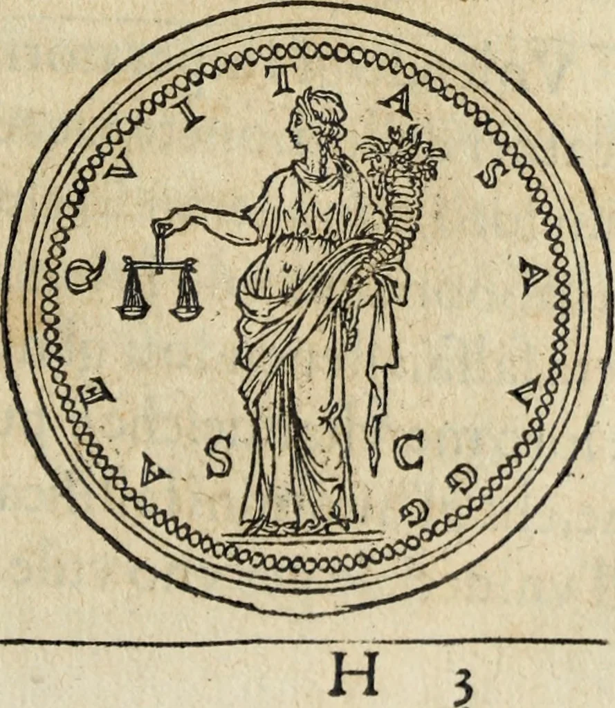 An illustration from Discorso della religione antica de Romani, insieme vn'altro Discorso della castrametatione, et disciplina militare, bagni, & essercitij antichi di detti Romani;, 1569, leaf 124
