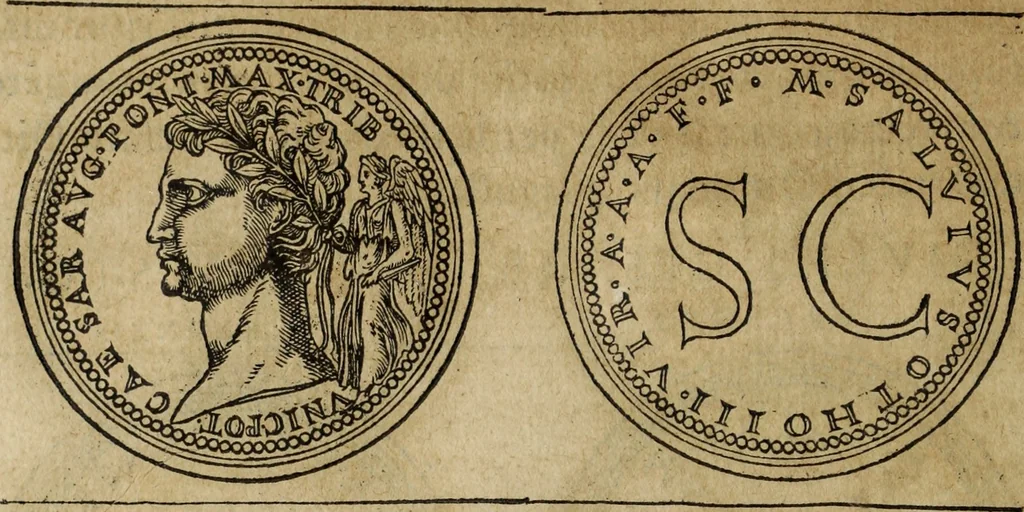 An illustration from Discorso della religione antica de Romani, insieme vn'altro Discorso della castrametatione, et disciplina militare, bagni, & essercitij antichi di detti Romani;, 1569, leaf 127
