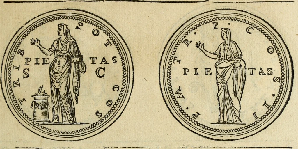 An illustration from Discorso della religione antica de Romani, insieme vn'altro Discorso della castrametatione, et disciplina militare, bagni, & essercitij antichi di detti Romani;, 1569, leaf 132