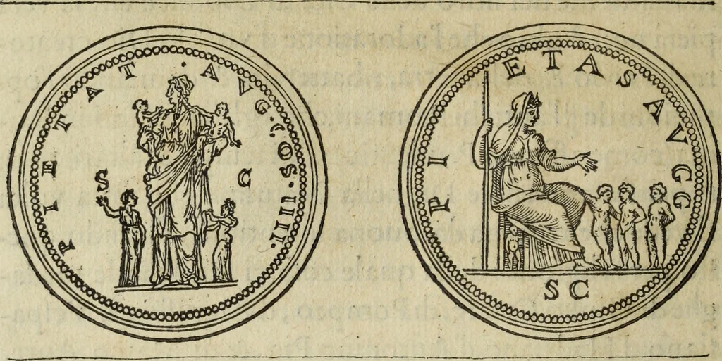 An illustration from Discorso della religione antica de Romani, insieme vn'altro Discorso della castrametatione, et disciplina militare, bagni, & essercitij antichi di detti Romani;, 1569, leaf 133