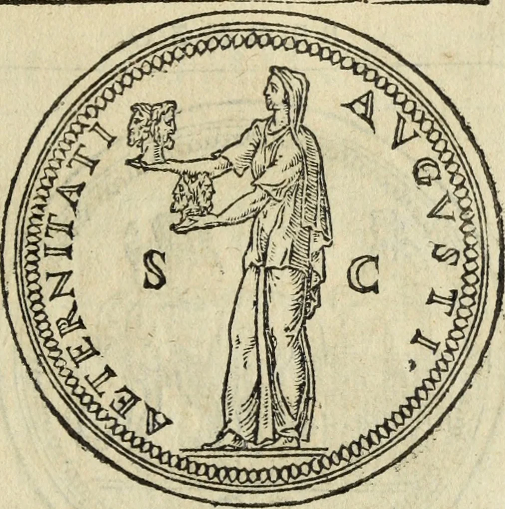 An illustration from Discorso della religione antica de Romani, insieme vn'altro Discorso della castrametatione, et disciplina militare, bagni, & essercitij antichi di detti Romani;, 1569, leaf 138