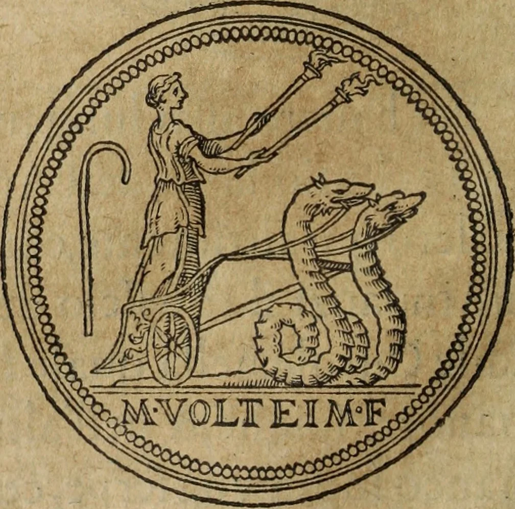 An illustration from Discorso della religione antica de Romani, insieme vn'altro Discorso della castrametatione, et disciplina militare, bagni, & essercitij antichi di detti Romani;, 1569, leaf 141