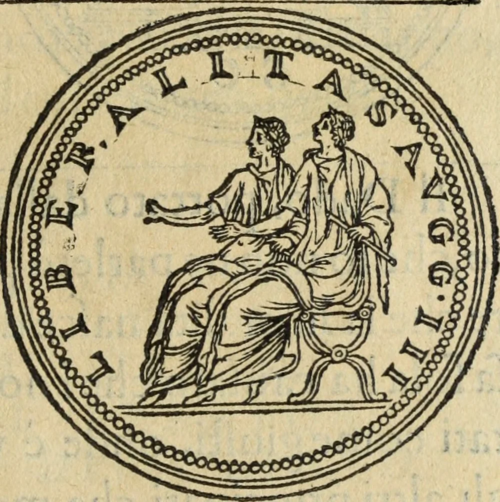 An illustration from Discorso della religione antica de Romani, insieme vn'altro Discorso della castrametatione, et disciplina militare, bagni, & essercitij antichi di detti Romani;, 1569, leaf 150