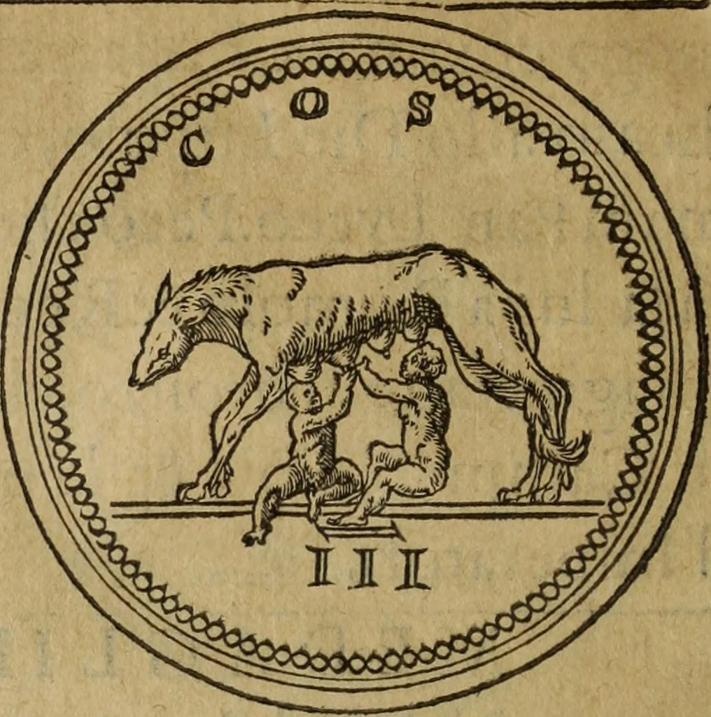 An illustration from Discorso della religione antica de Romani, insieme vn'altro Discorso della castrametatione, et disciplina militare, bagni, & essercitij antichi di detti Romani;, 1569, leaf 167