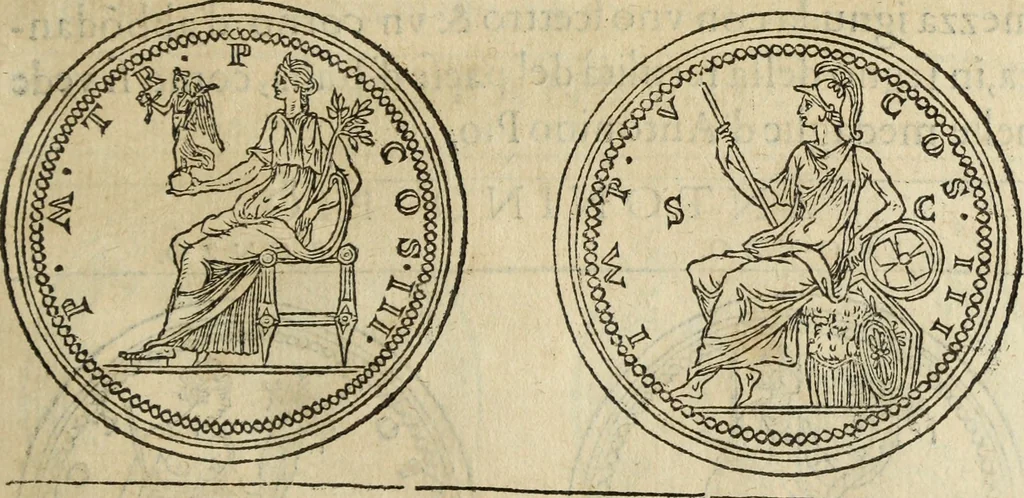 An illustration from Discorso della religione antica de Romani, insieme vn'altro Discorso della castrametatione, et disciplina militare, bagni, & essercitij antichi di detti Romani;, 1569, leaf 170