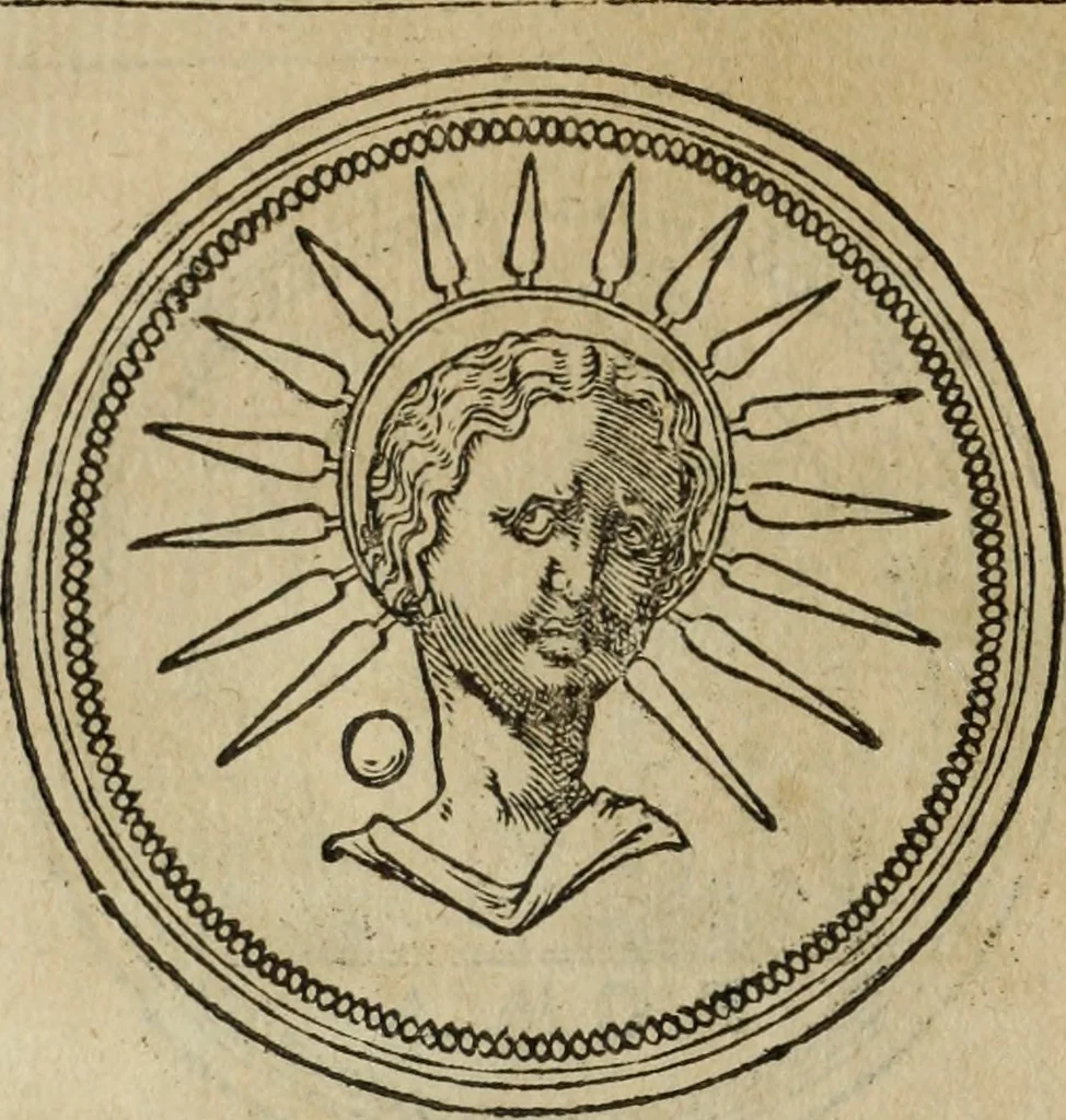 An illustration from Discorso della religione antica de Romani, insieme vn'altro Discorso della castrametatione, et disciplina militare, bagni, & essercitij antichi di detti Romani;, 1569, leaf 171