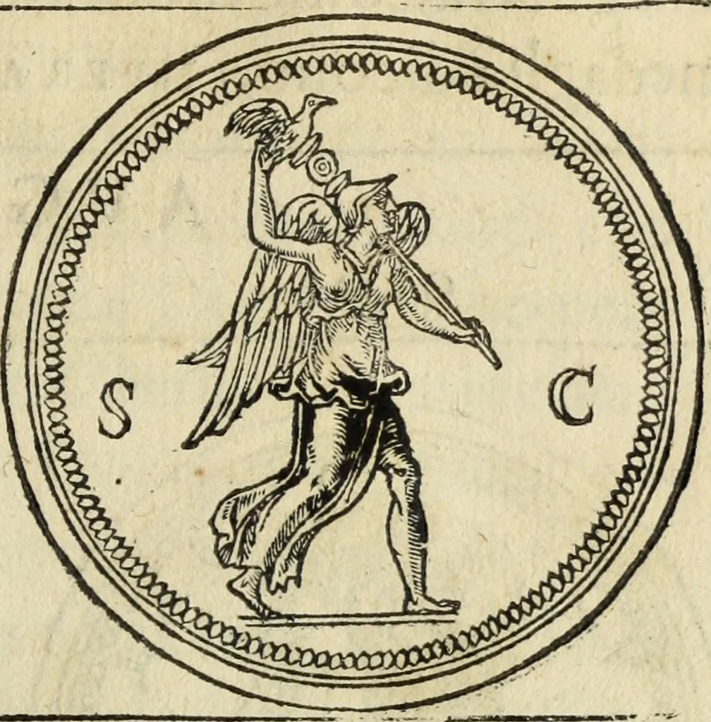 An illustration from Discorso della religione antica de Romani, insieme vn'altro Discorso della castrametatione, et disciplina militare, bagni, & essercitij antichi di detti Romani;, 1569, leaf 174