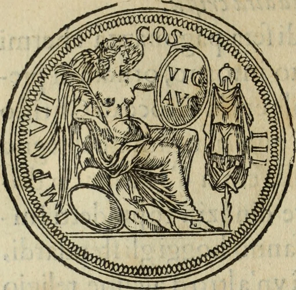 An illustration from Discorso della religione antica de Romani, insieme vn'altro Discorso della castrametatione, et disciplina militare, bagni, & essercitij antichi di detti Romani;, 1569, leaf 179