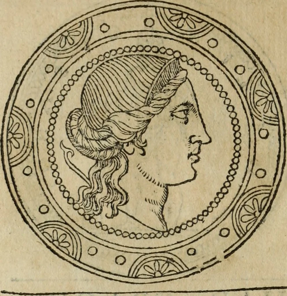 An illustration from Discorso della religione antica de Romani, insieme vn'altro Discorso della castrametatione, et disciplina militare, bagni, & essercitij antichi di detti Romani;, 1569, leaf 181
