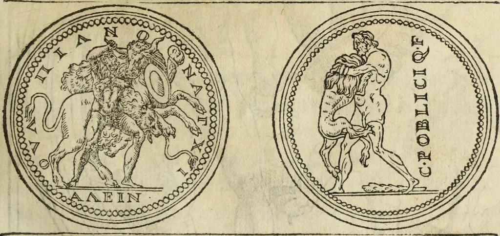 An illustration from Discorso della religione antica de Romani, insieme vn'altro Discorso della castrametatione, et disciplina militare, bagni, & essercitij antichi di detti Romani;, 1569, leaf 182